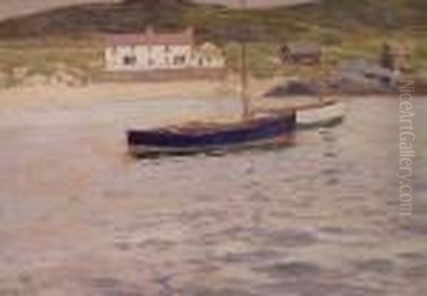 The Fish House, Port Na Blagh Barbour, Co. Donegal Oil Painting by James Humbert Craig