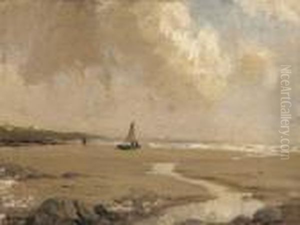 Beached Boat Oil Painting by James Humbert Craig