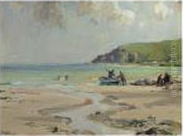 Ballygally, Co. Antrim Oil Painting by James Humbert Craig