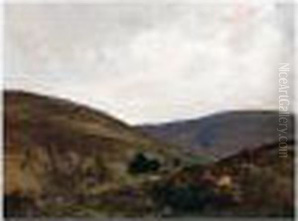 Oragh Mountain Oil Painting by James Humbert Craig