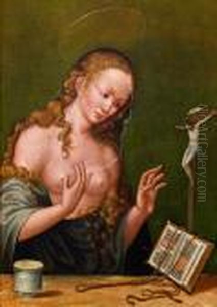 Maria Magdalena Oil Painting by Lucas The Elder Cranach