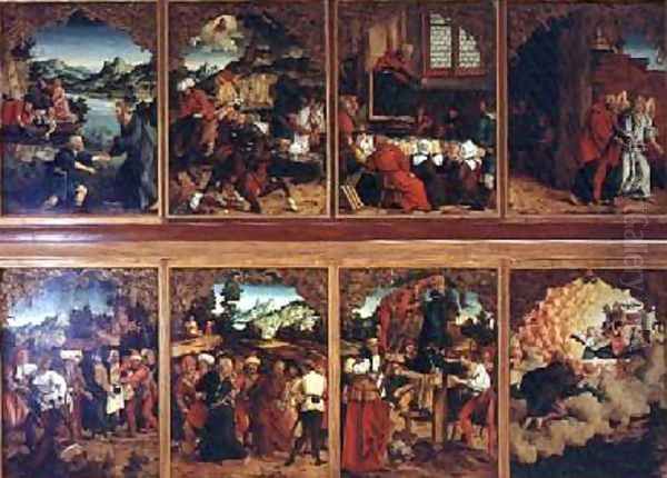 Polyptych The Life of Christ Oil Painting by Hans Suess Kulmbach