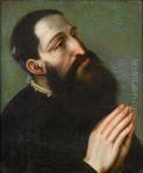 A Donor In Prayer Oil Painting by Lucas The Elder Cranach