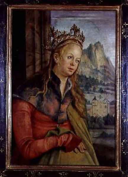 St Catherine Oil Painting by Hans Suess Kulmbach