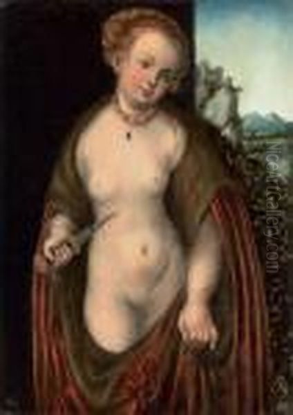 Lucretia Oil Painting by Lucas The Elder Cranach