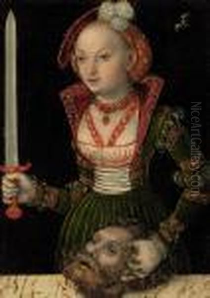 Judith And Holofernes Oil Painting by Lucas The Elder Cranach