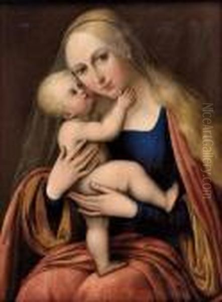 Gnadenbild Mariahilf Oil Painting by Lucas The Elder Cranach