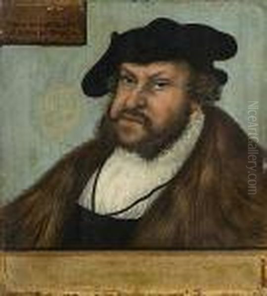 Prince Electeur De Saxe Oil Painting by Lucas The Elder Cranach