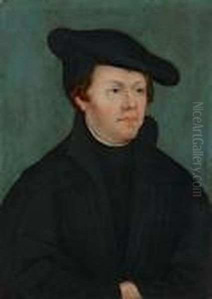 Martin Luther Und Katharina Von Bora Oil Painting by Lucas The Elder Cranach