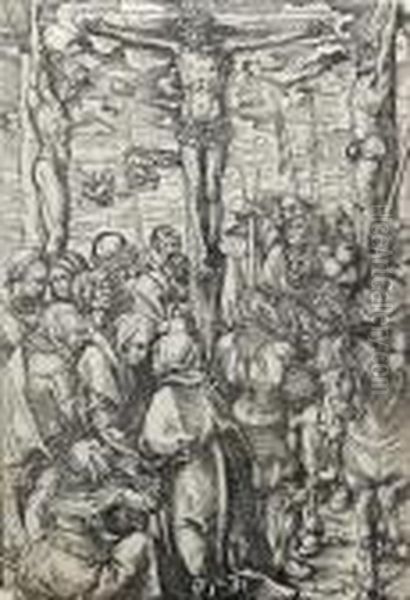 Thecrucifixion; The Lamentation Oil Painting by Lucas The Elder Cranach