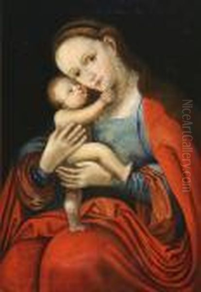 Gnadenbild Mariahilf Oil Painting by Lucas The Elder Cranach