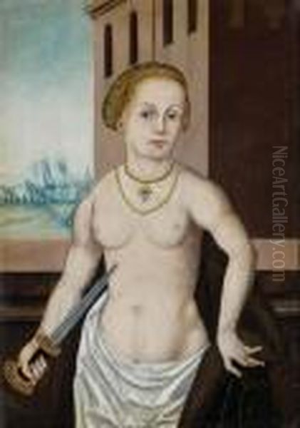 Lucretia. Oil Painting by Lucas The Elder Cranach