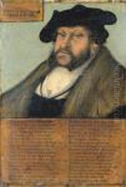 Portrait Of John The Steadfast, Elector Of Saxony Oil Painting by Lucas The Elder Cranach