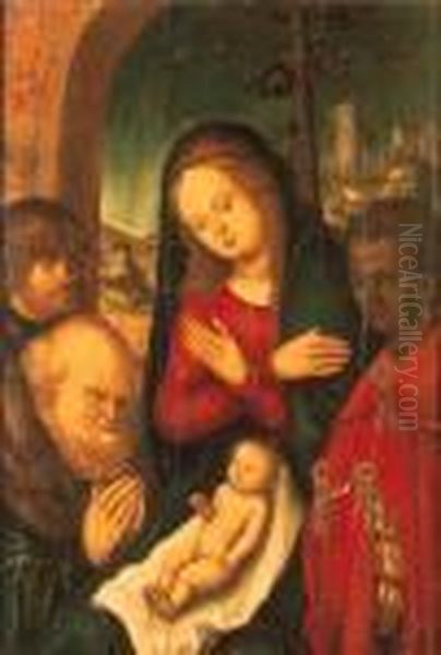 The Adoration Of The Magi Oil Painting by Lucas The Elder Cranach