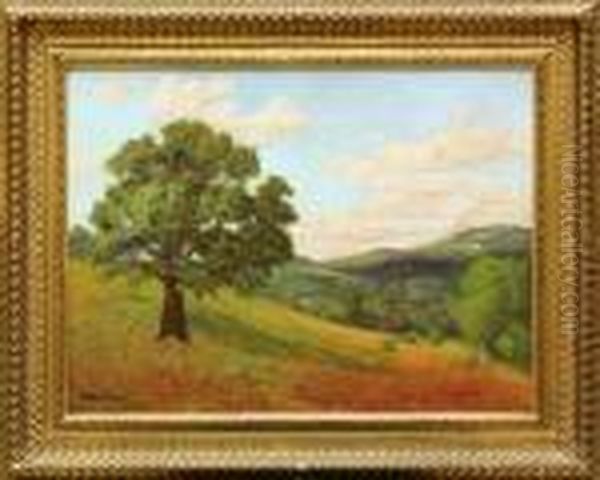 Landscape With Tree Oil Painting by Bruce Crane