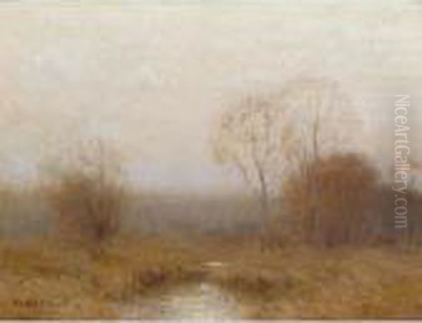 Grey November Oil Painting by Bruce Crane