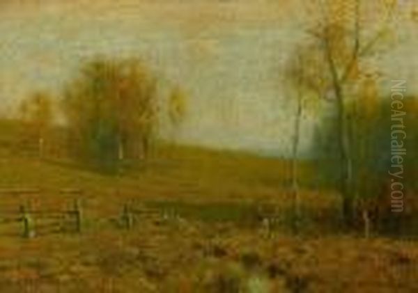 Late Autumn Oil Painting by Bruce Crane