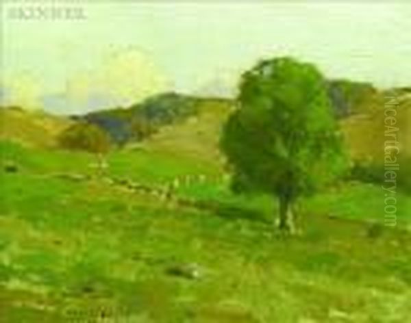 Landscape Near Newport Oil Painting by Bruce Crane