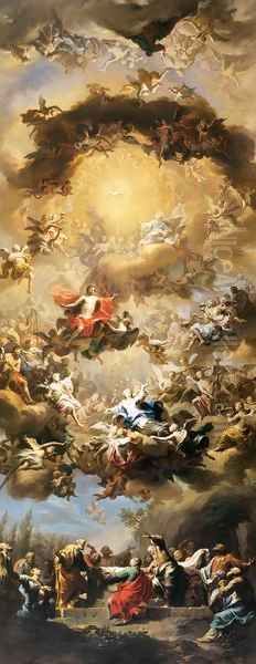 Assumption of the Virgin Oil Painting by Martin Knoller