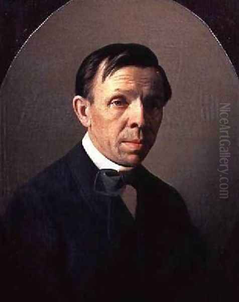 Portrait of Sergei Konstantinovich Zaryanko 1818-70 Oil Painting by Aleksei Mikhailovich Kolesov