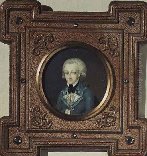 Portrait of Wolfgang Amadeus Mozart 1756-91 Oil Painting by Martin Koller