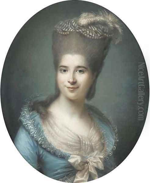 Portrait of Madame Antoine Seguier, nee Vastal Oil Painting by Alexandre Kucharski