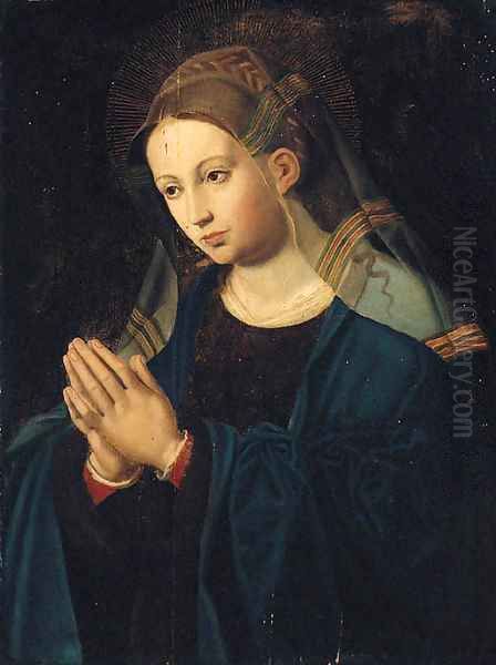 The Virgin at prayer Oil Painting by Willem Adriaensz Key