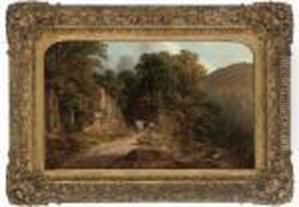 Creswick Oil Painting by Thomas Creswick