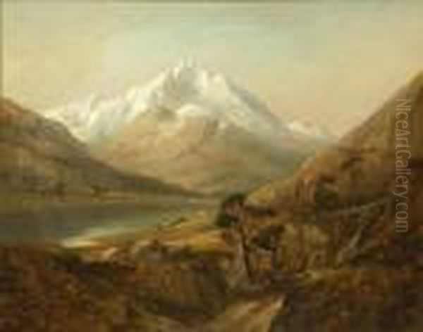 Snowdon Oil Painting by Thomas Creswick