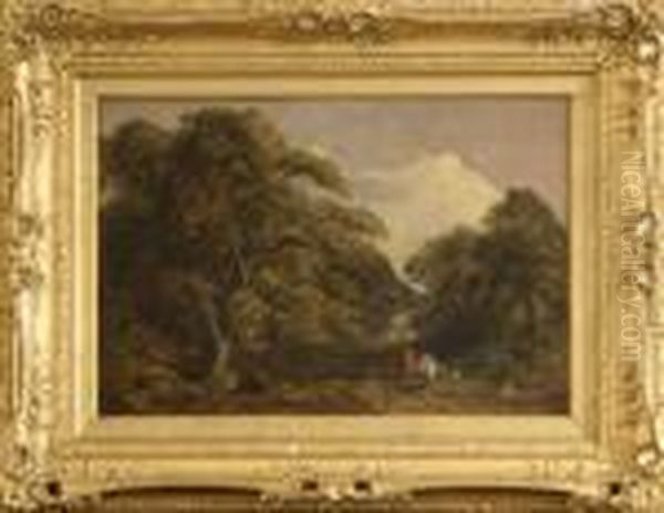 Creswick Oil Painting by Thomas Creswick