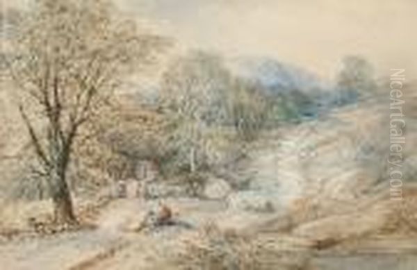 Dolwydellan, North Wales Oil Painting by Thomas Creswick