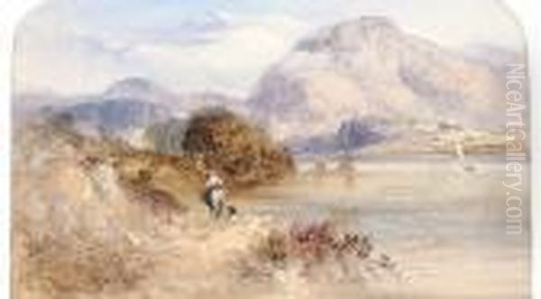 Loweswater Oil Painting by Thomas Creswick