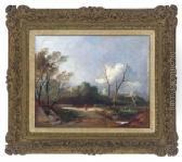 The Path Through The Wood Oil Painting by Thomas Creswick