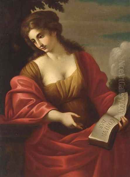 A sibyl Oil Painting by Angelica Kaufmann