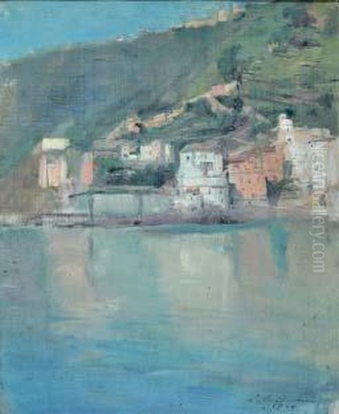 Paesaggio Oil Painting by Luigi Crisconio