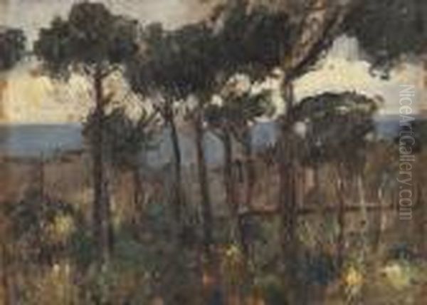 Paesaggio Oil Painting by Luigi Crisconio