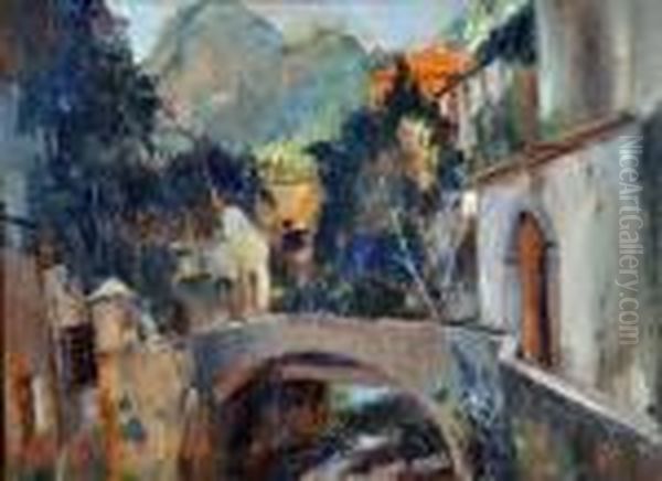 Paesaggio Oil Painting by Luigi Crisconio