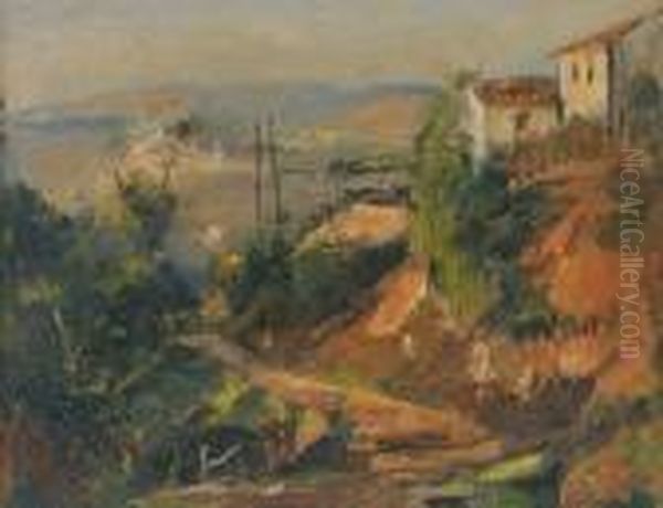 Paesaggio Oil Painting by Luigi Crisconio