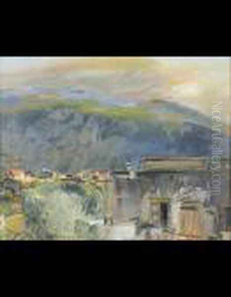 Meta Di Sorrento Oil Painting by Luigi Crisconio