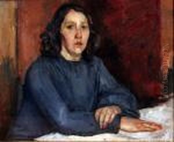 A Tergo Cartiglio Oil Painting by Luigi Crisconio