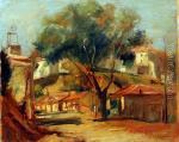 Paesaggio Vesuviano Oil Painting by Luigi Crisconio