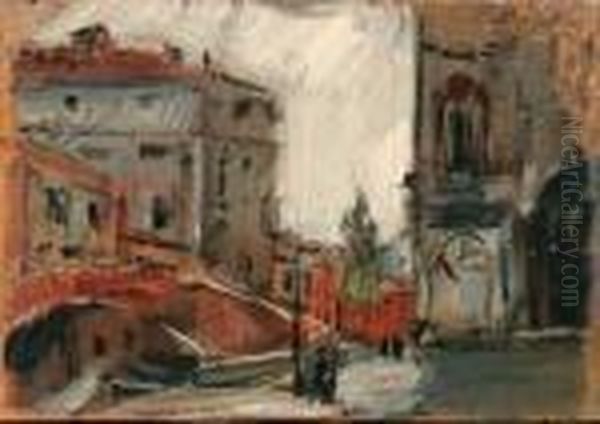 Scorcio Di Venezia Oil Painting by Luigi Crisconio