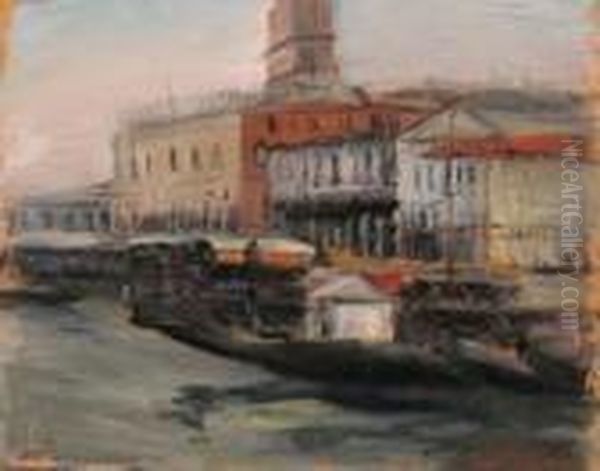 Venezia Oil Painting by Luigi Crisconio