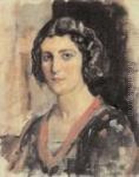 Figura Femminile Oil Painting by Luigi Crisconio