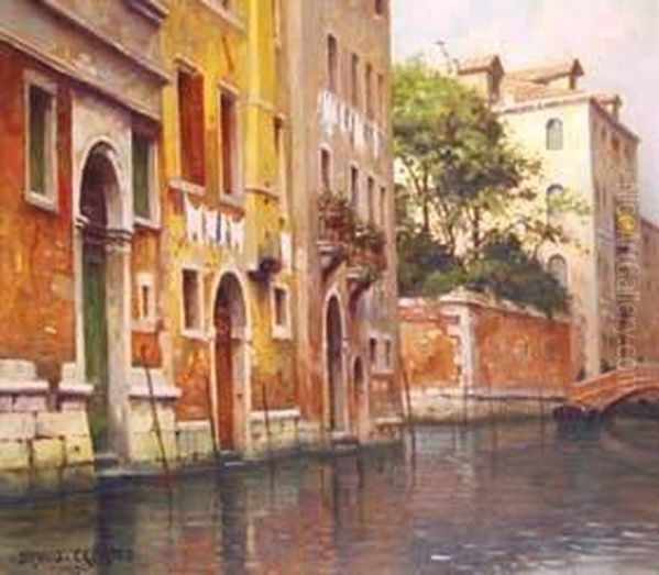 Canale Di Venezia. Oil Painting by Bruno Croatto