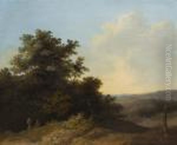 Wooded Landscape Oil Painting by John Crome