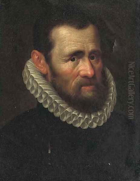 Portrait of a gentleman Oil Painting by Adriaen Thomasz. Key