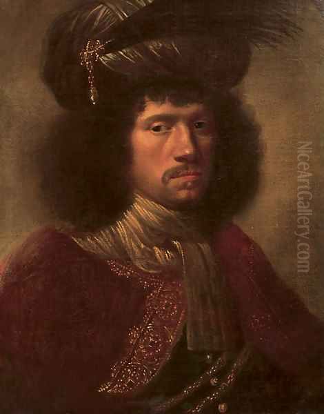 Portrait of a man Oil Painting by Daniel De Koninck