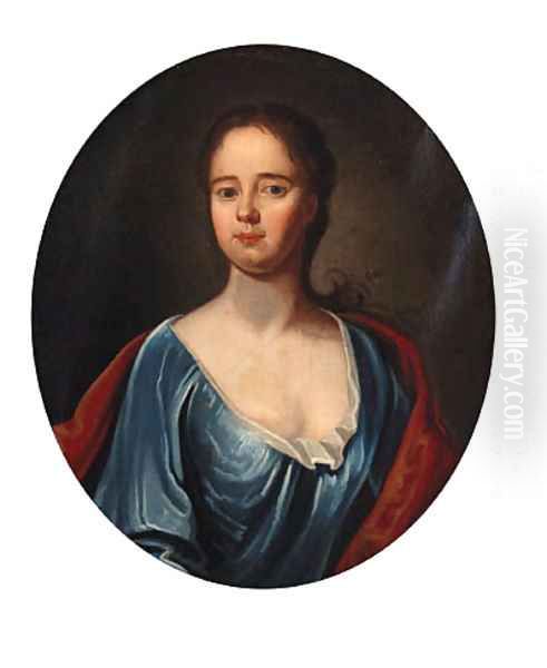 And Portrait Of A Lady Oil Painting by George Knapton