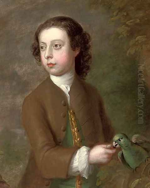 Portrait of a boy Oil Painting by George Knapton